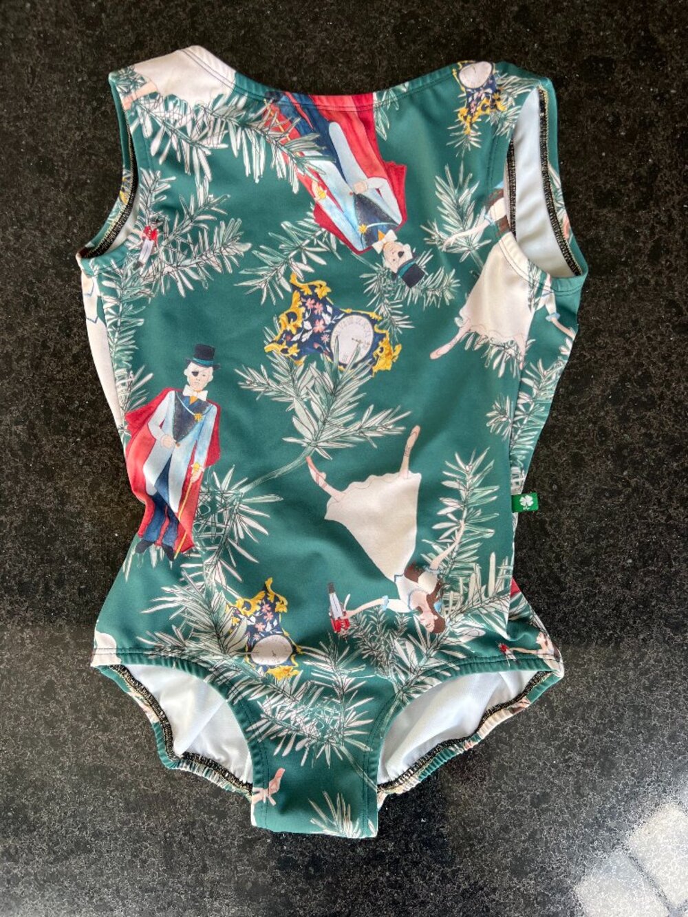 Luckyleo Allure Nutcracker Emerald Party Scene Adult Small Leotard